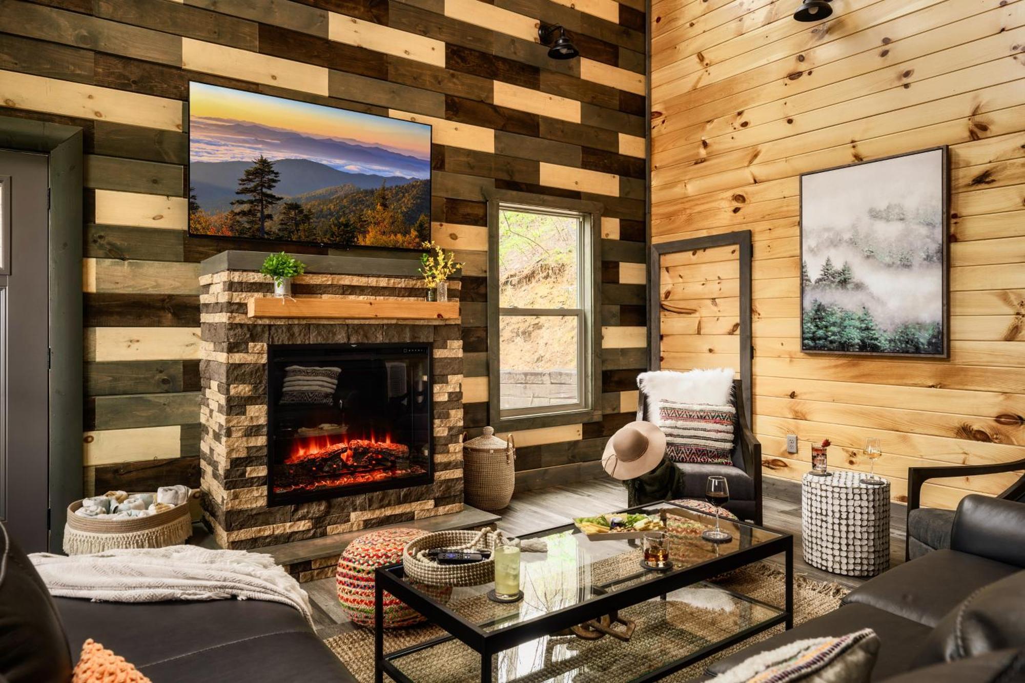 Mountainscape - Brand New Cabin W Views - Hottub - Firetable - Ps5 - Pooltable - 3 Pools Gatlinburg Extérieur photo